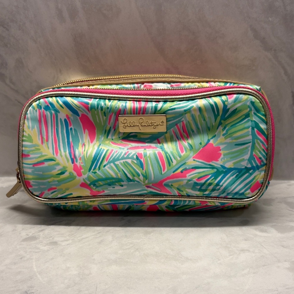Lilly Pulitzer Tropical Print Cosmetic Bag